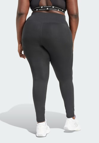 ADIDAS PERFORMANCE Skinny Sportbroek 'Optime Essentials' in Zwart