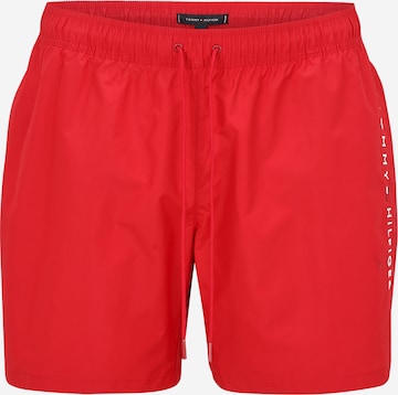 Tommy Hilfiger Swimwear Plus Badeshorts in Rot: Vorderseite
