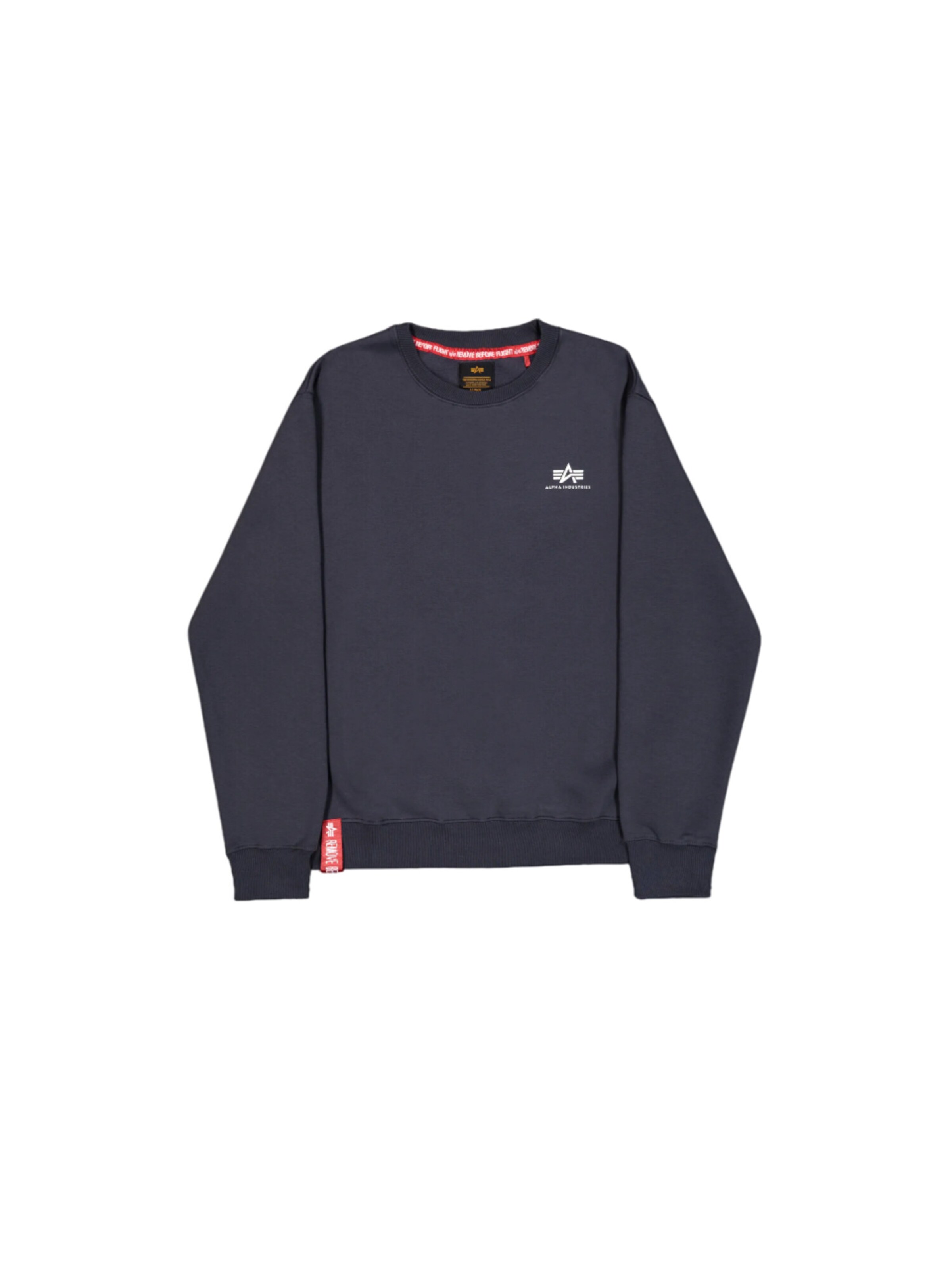 ALPHA INDUSTRIES Sweatshirt 'Basic Small Logo'‌ in Blau: Vorderseite
