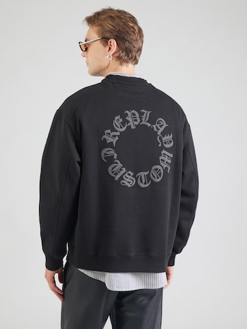 REPLAY - Sudadera en negro: frente