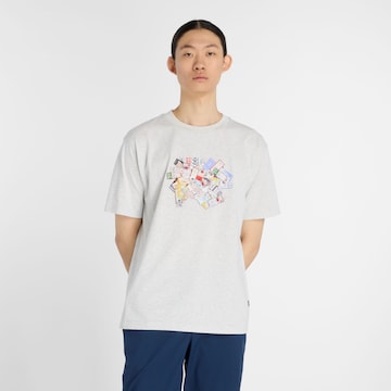 new balance T-Shirt 'Athletics' in Weiß: Vorderseite