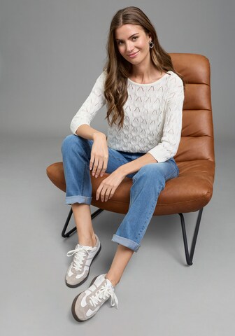 LAURA SCOTT Pullover in Weiß