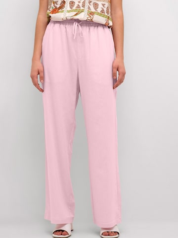 Cream Loosefit Kalhoty 'Venta' – pink: přední strana