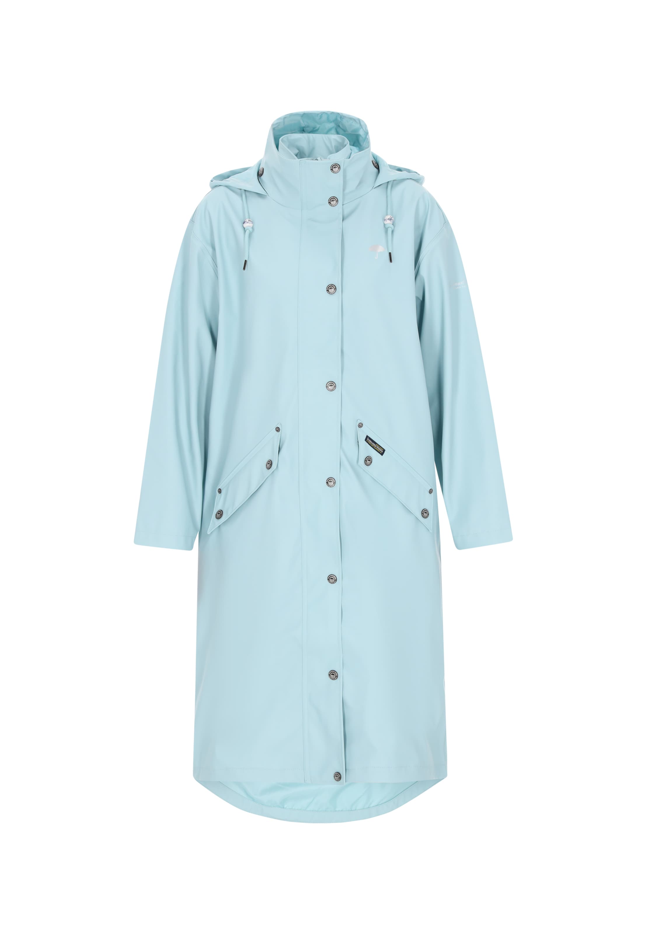 Schmuddelwedda Функционално палто в синьо: отпред