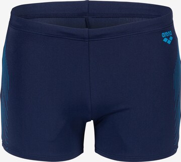 ARENA Athletic Swim Trunks 'Graphic' in Blue: front