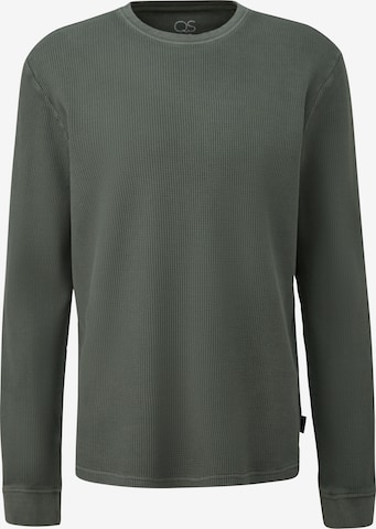 QS Shirt in Groen: voorkant