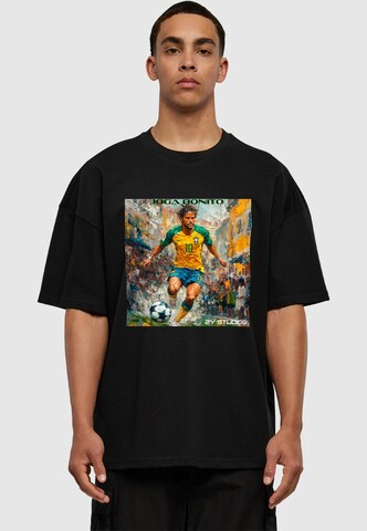 2Y Studios Shirt 'Joga Bonito' in Schwarz: Vorderseite