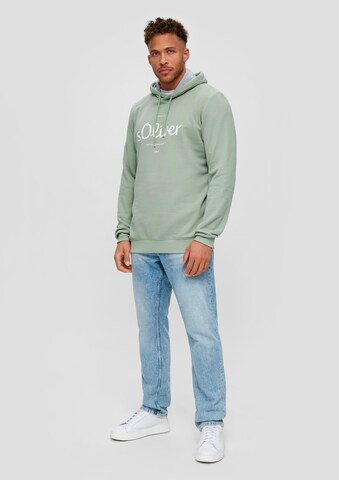 s.Oliver Men Tall Sizes Sweatshirt in Grün