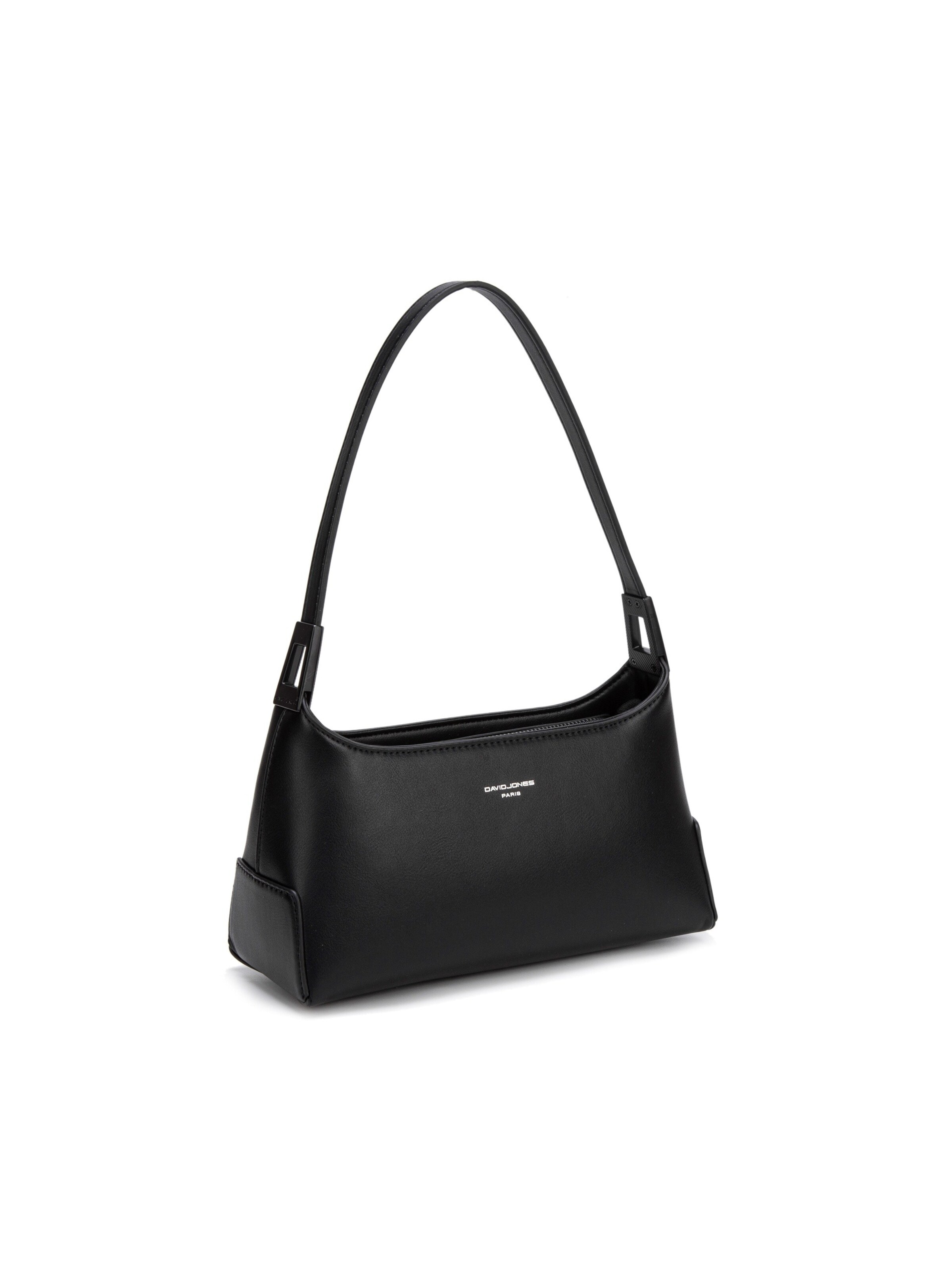 Borsa a spalla 'Borsa a Spalla Baguette David Jones Ecopelle Zip' di David Jones in nero