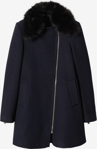 MANGO Between-Seasons Coat 'Bonito' in Blue: front