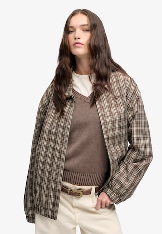 Superdry & Co Tussenjas in Bruin: voorkant