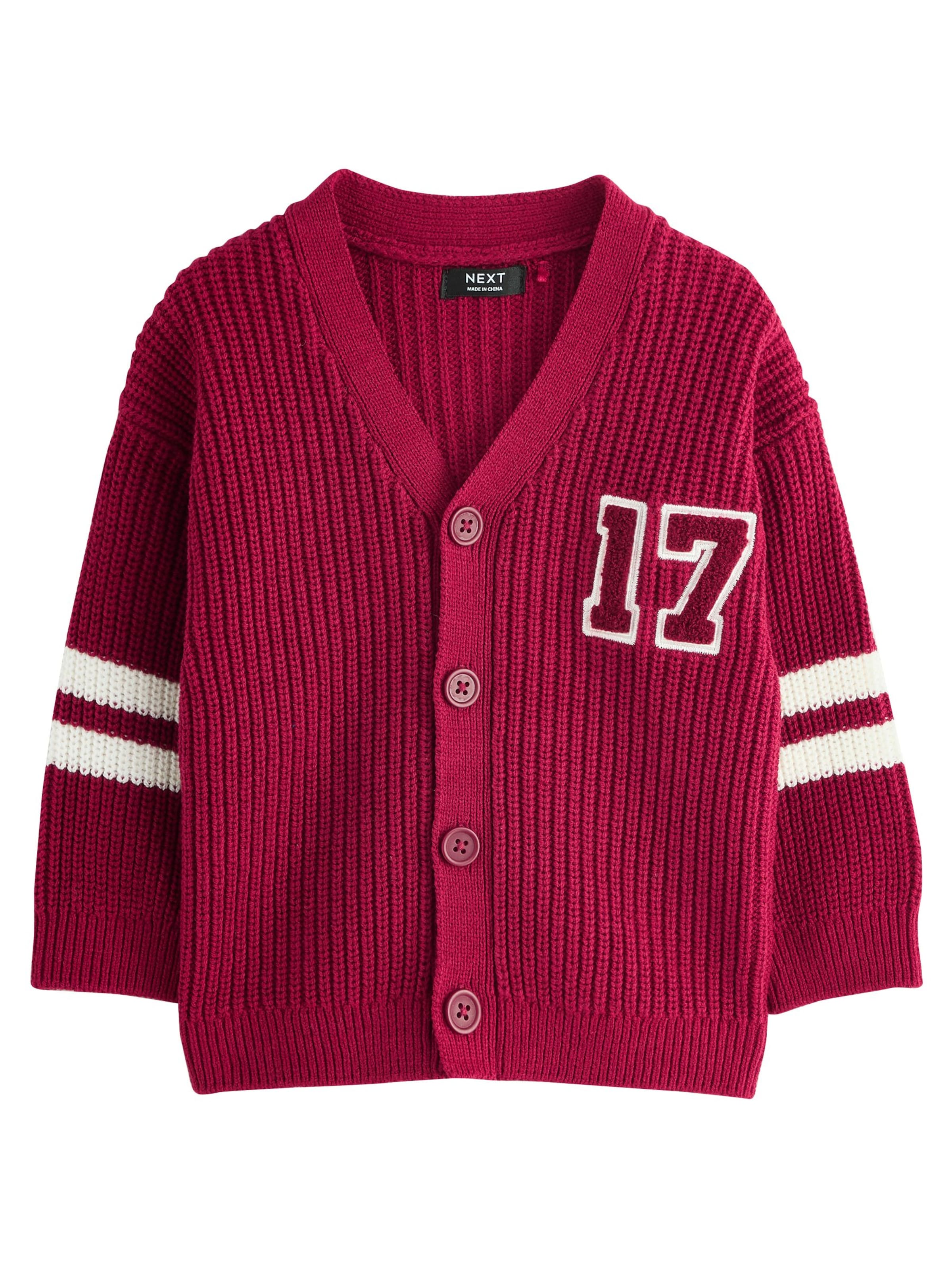 Next Neuletakki värissä punainen: etupuoli