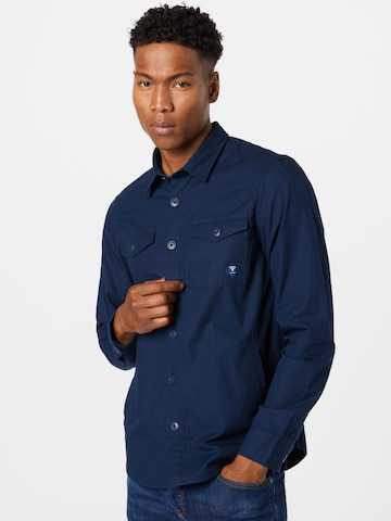 Barbour Beacon Button Up Shirt 'Foundry' in Blue: front