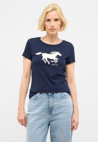 MUSTANG T-Shirt 'Loa' in Blau