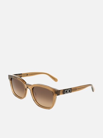 FERRAGAMO Sunglasses 'Ferragamo SF2107S Transparent avio 54/21/145 MAN Sunglasses' in Brown
