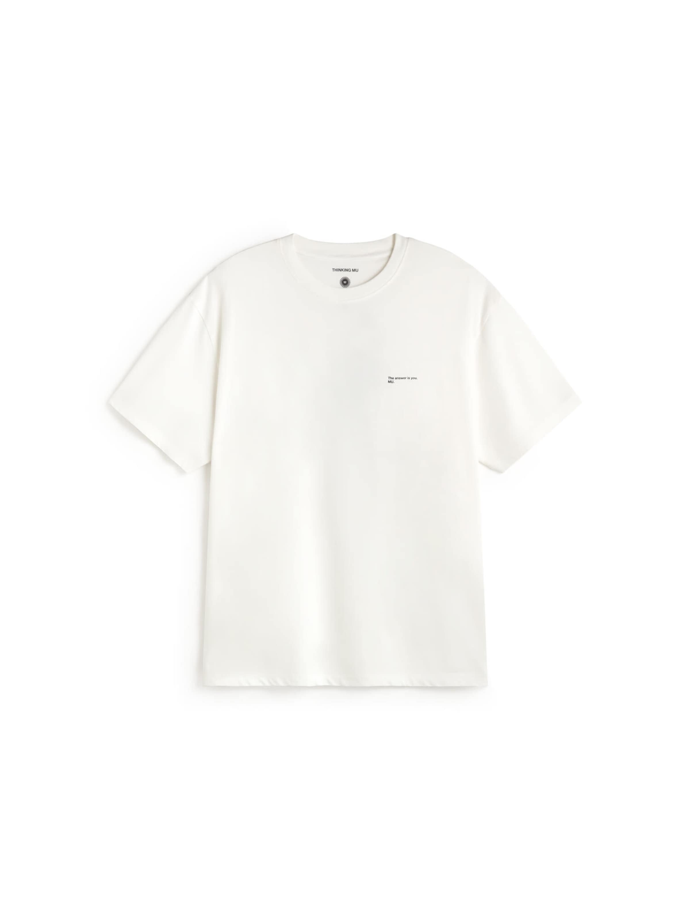 Thinking MU Shirt 'ARON ' in Wit: voorkant