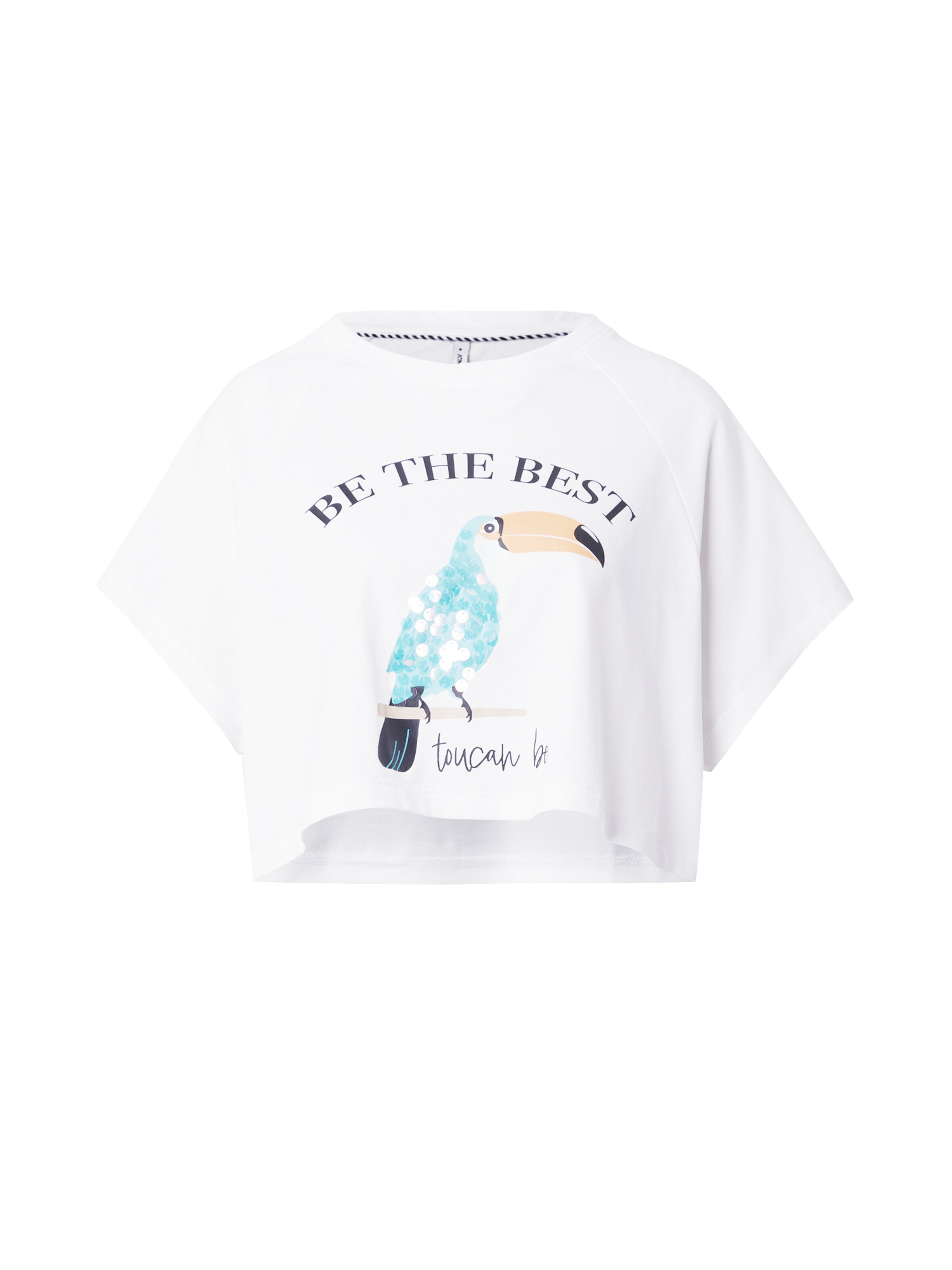 ONLY Μπλουζάκι 'ONLKITA' σε λευκό: μπροστά