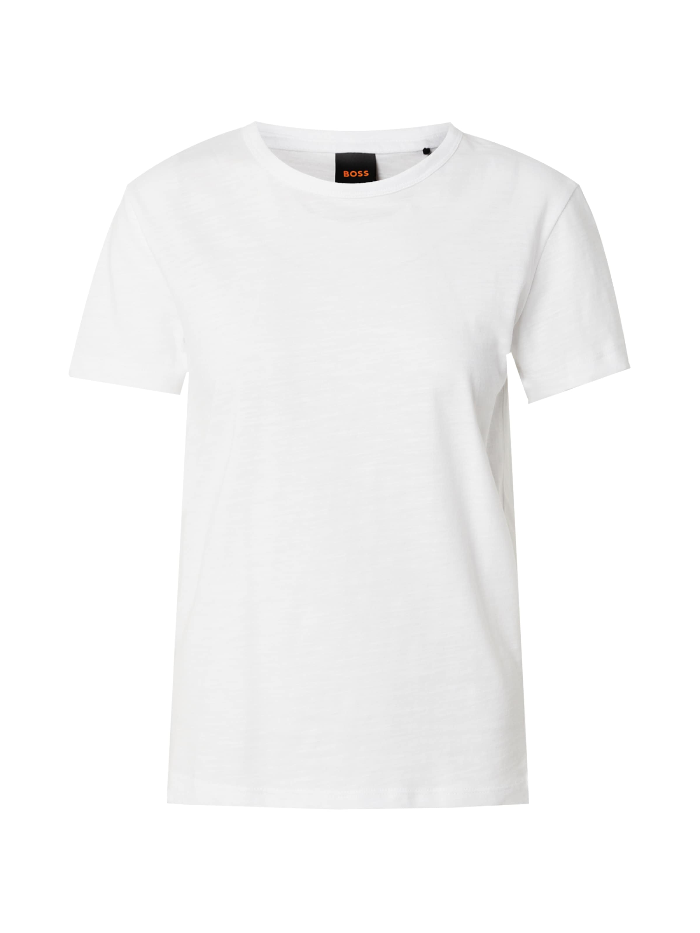 BOSS Majica 'C_Esla' | bela barva: sprednja stran