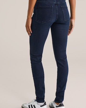 WE Fashion Skinny Fit Дънки 'The Hugger' в синьо