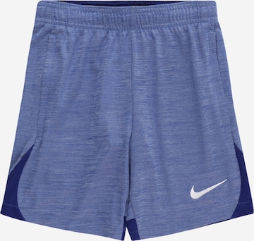 NIKE Regular Workout Pants in Blue: front