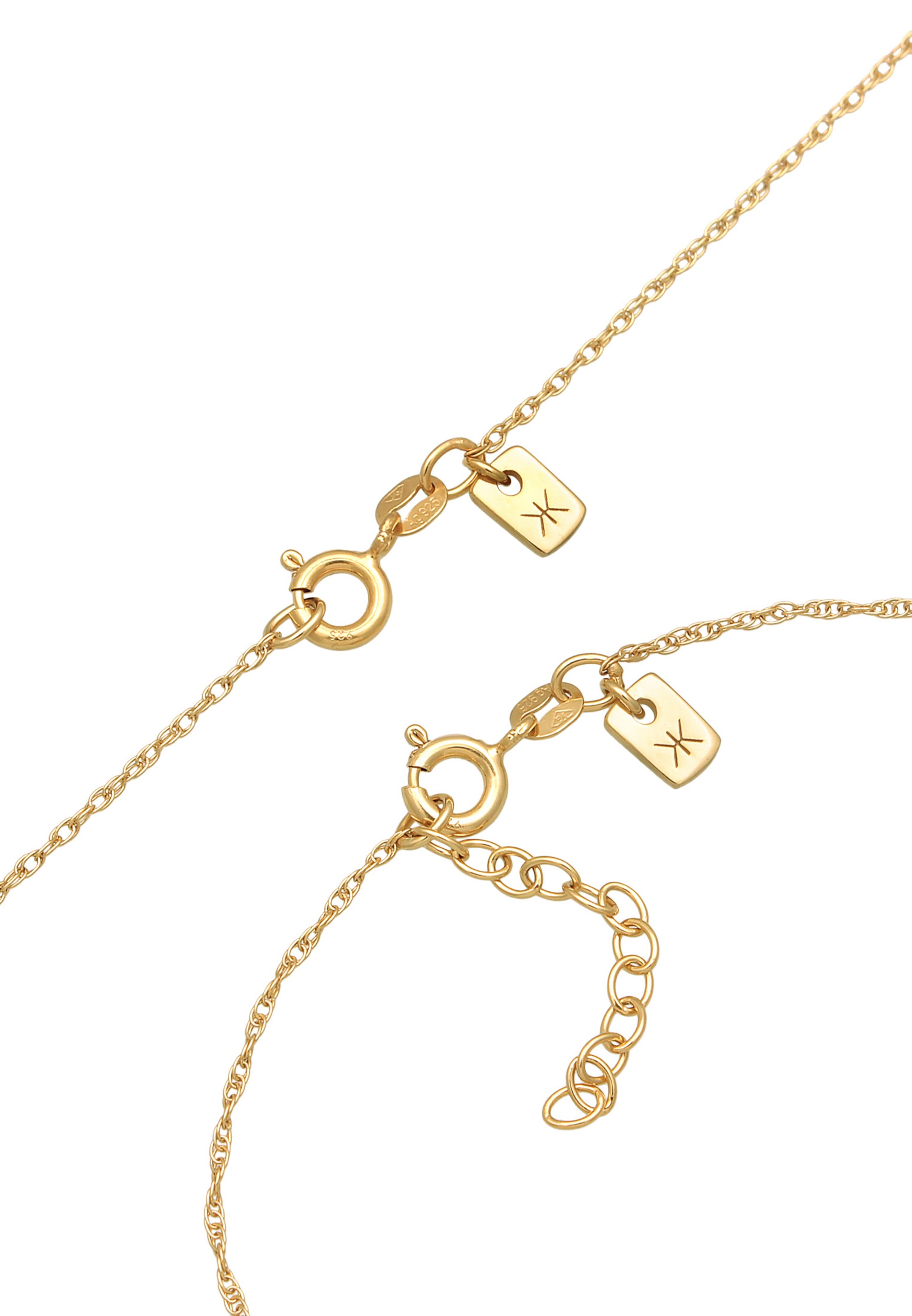 KUZZOI Schmuckset 'Plättchen' in Gold