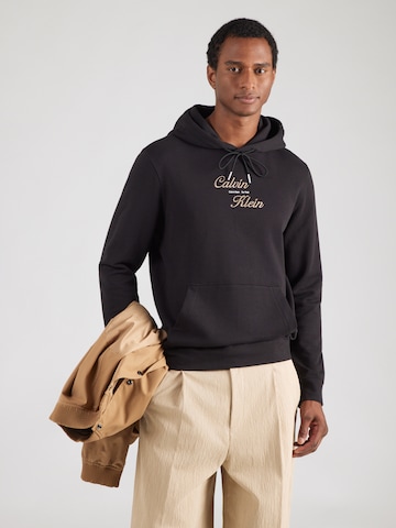 Calvin Klein Jeans Μπλούζα φούτερ σε μαύρο: μπροστά