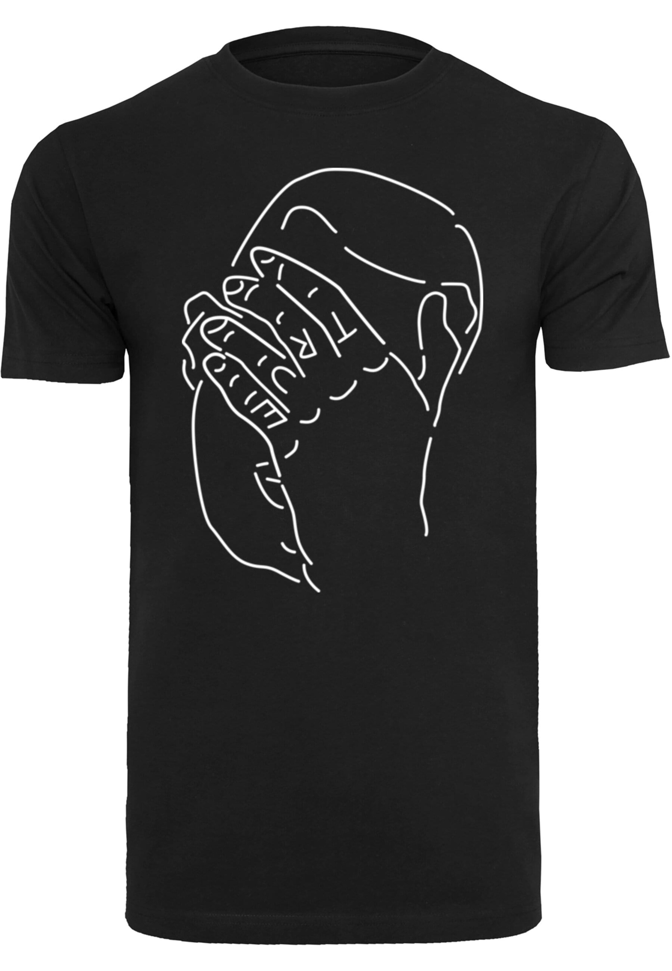T-Shirt 'True' Mister Tee en noir : devant