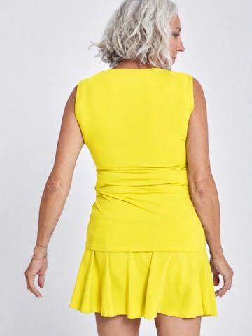 SPORTKIND Sporttop 'Loose Fit V-Neck' in Geel