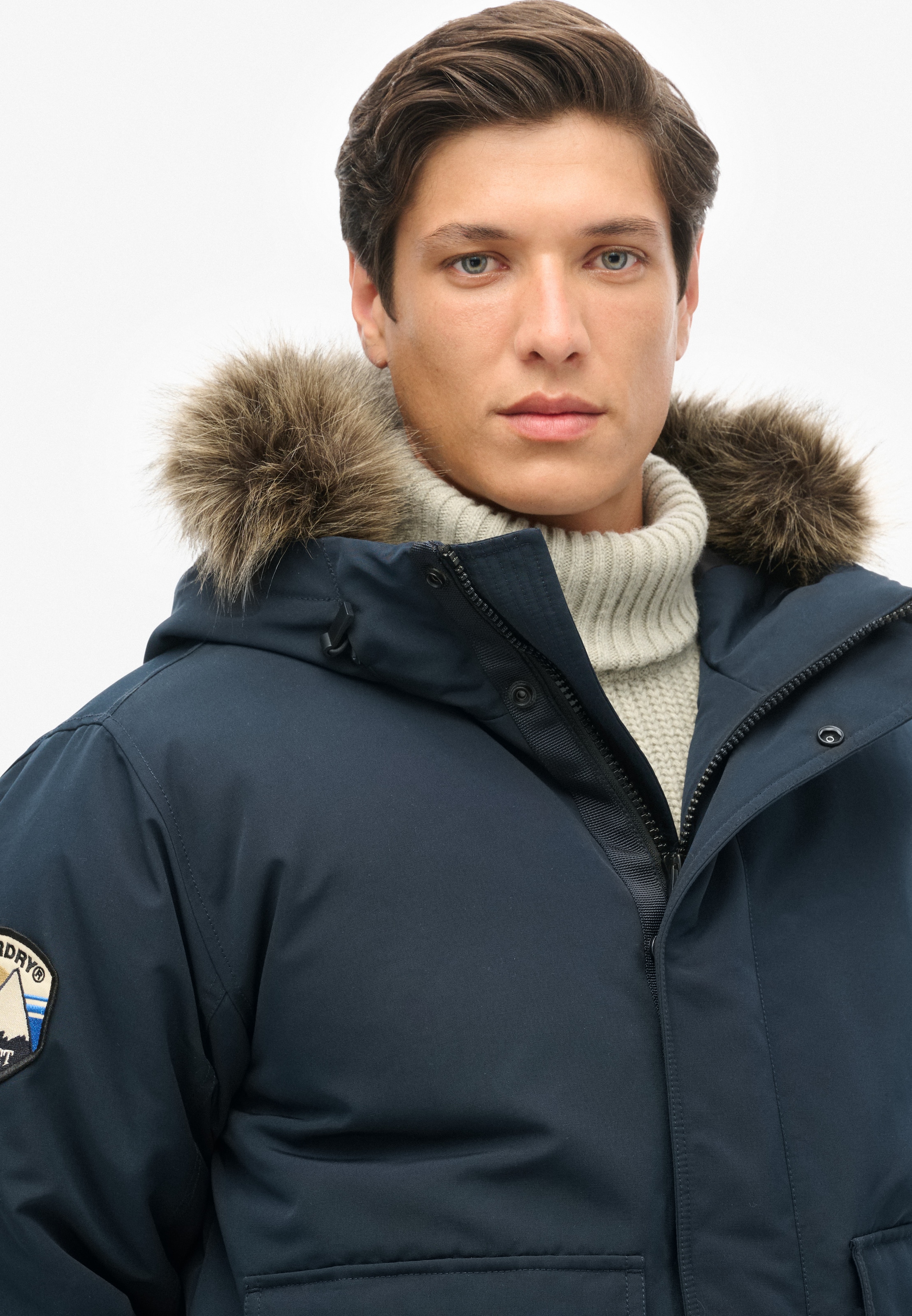 Superdry Between-season jacket 'EVEREST' in Blue