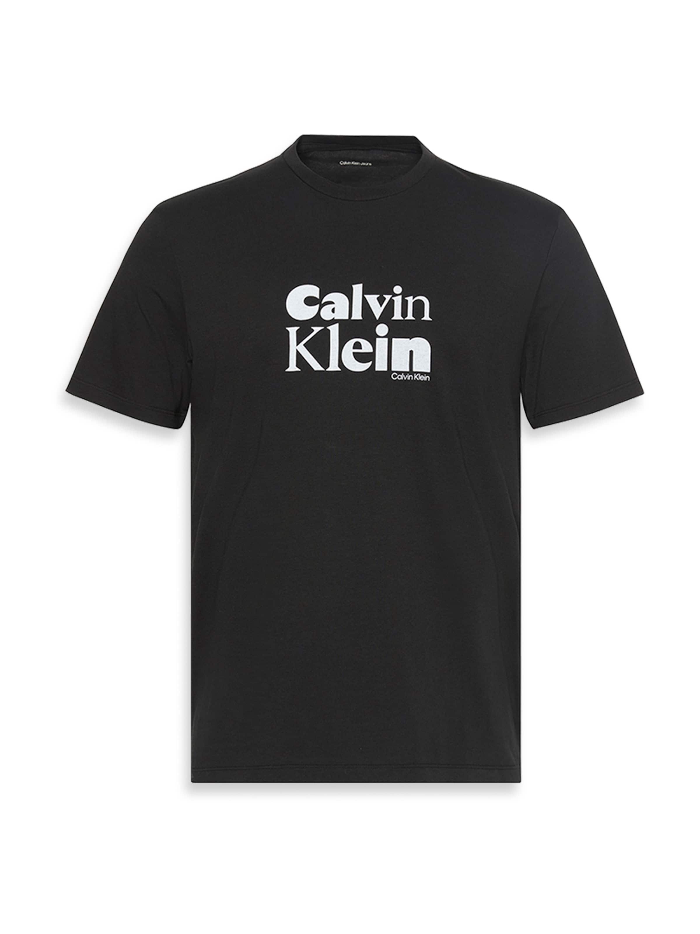 Calvin Klein Μπλουζάκι σε μαύρο: μπροστά