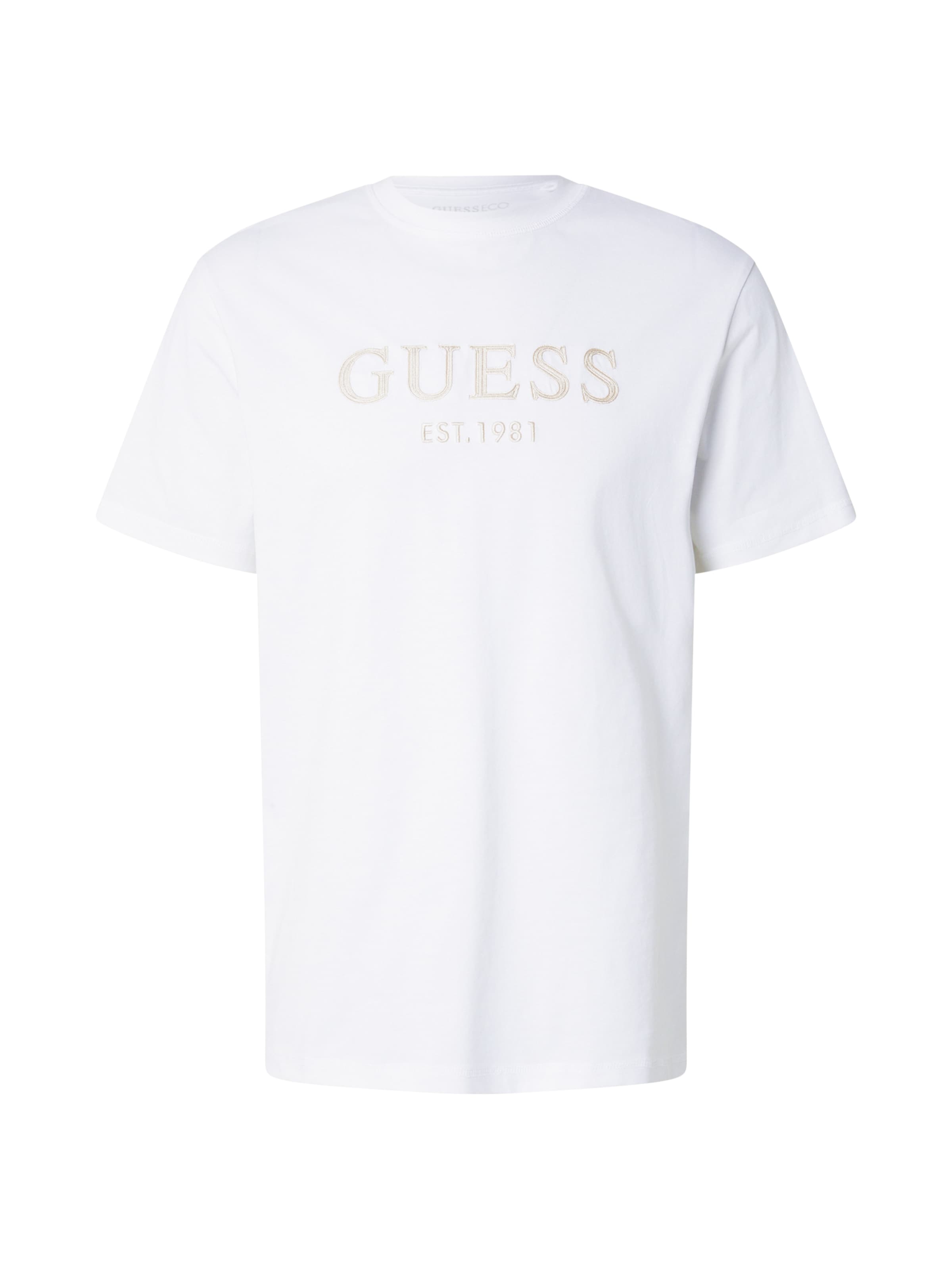 GUESS Μπλουζάκι σε λευκό: μπροστά