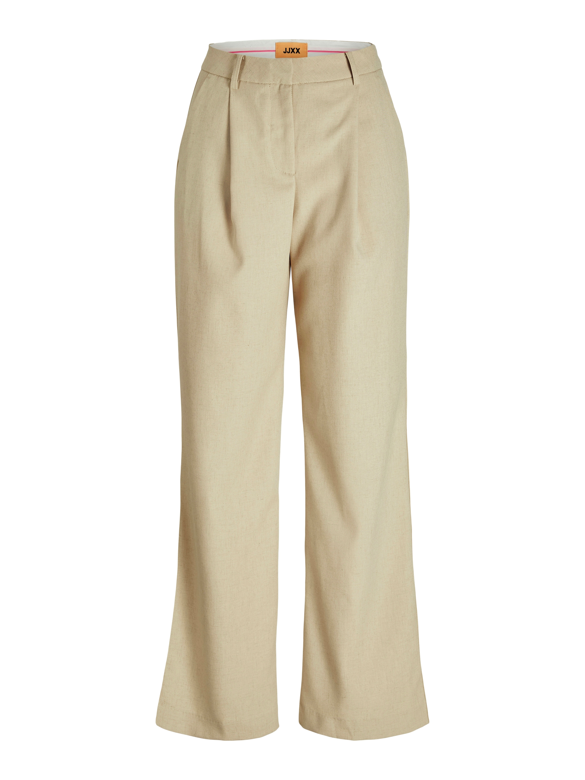 JJXX Широкий Брюки со складками 'JXEllis' в Бежевый: спереди