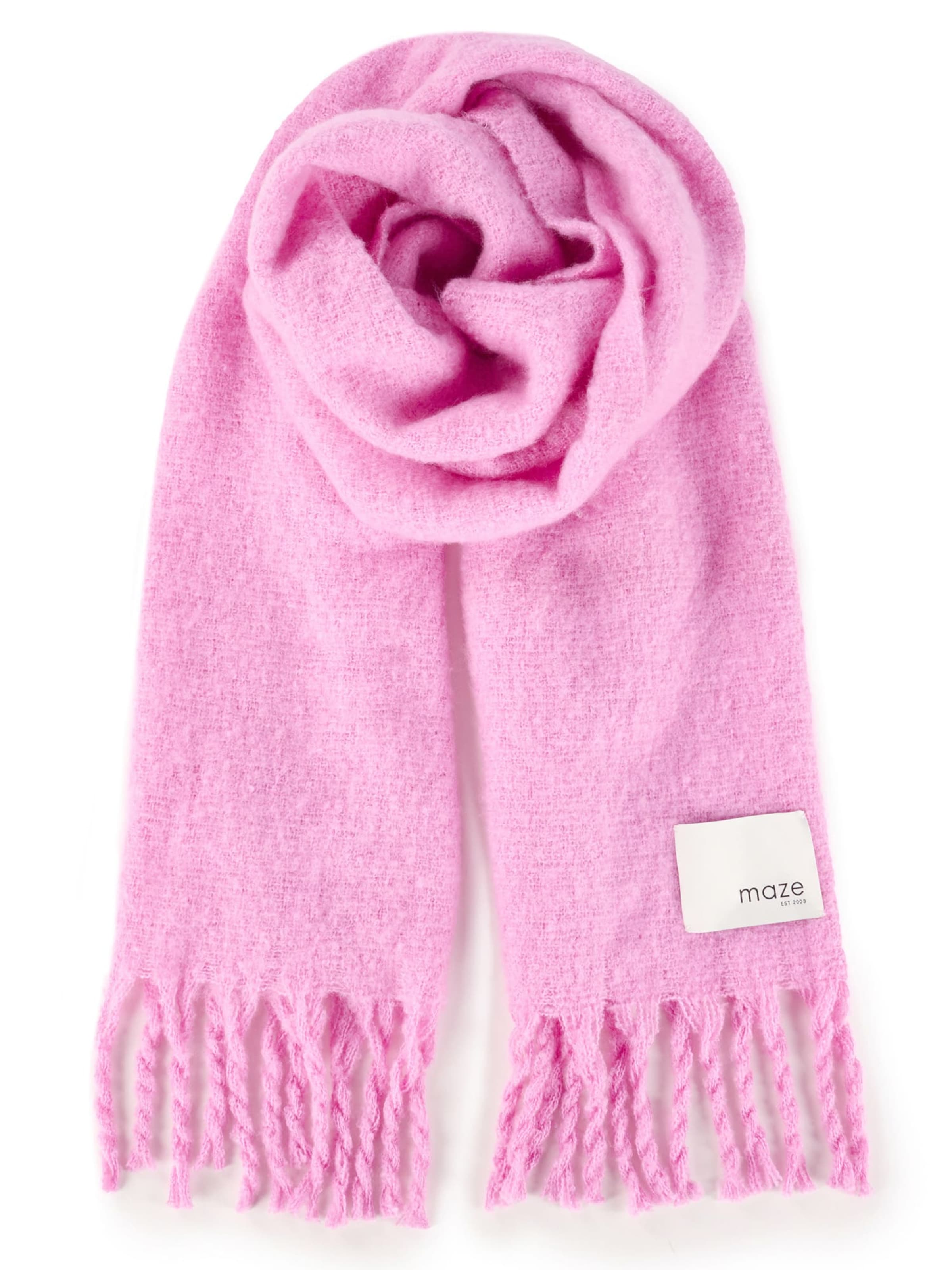 Maze Scarf in Pink: front