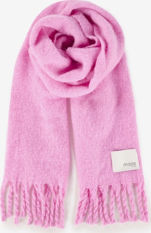 Maze Scarf in Pink: front