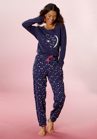 VIVANCE Pyjama in Blau