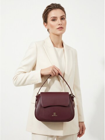 Borsa a mano 'Borsa a Mano Bruno Magli Grazia Saddle Eco-Leather Bottone Magnetico' di Bruno Magli in rosso