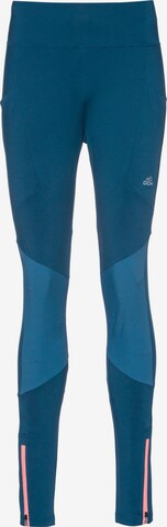 OCK Skinny Workout Pants in Blue: front