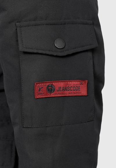 INDICODE JEANS Tussenparka 'Ocala' in de kleur Zwart, Productweergave