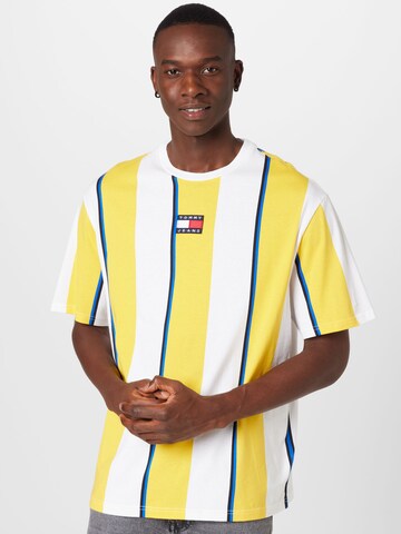 Tommy Jeans T-Shirt 'Skater' in Gelb: Vorderseite