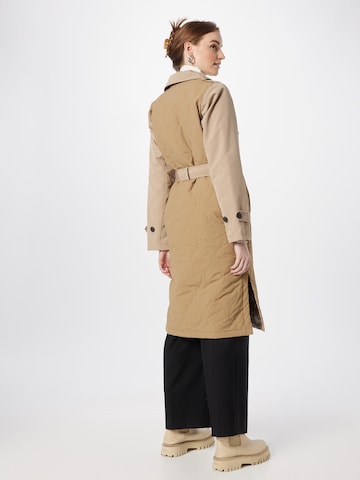 VERO MODA Between-Seasons Coat 'SUTTON' in Brown