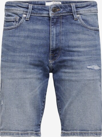 Regular Jean SELECTED HOMME en bleu : devant