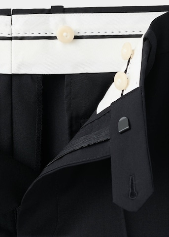 MANGO MAN Slimfit Hose 'Smoking' in Schwarz