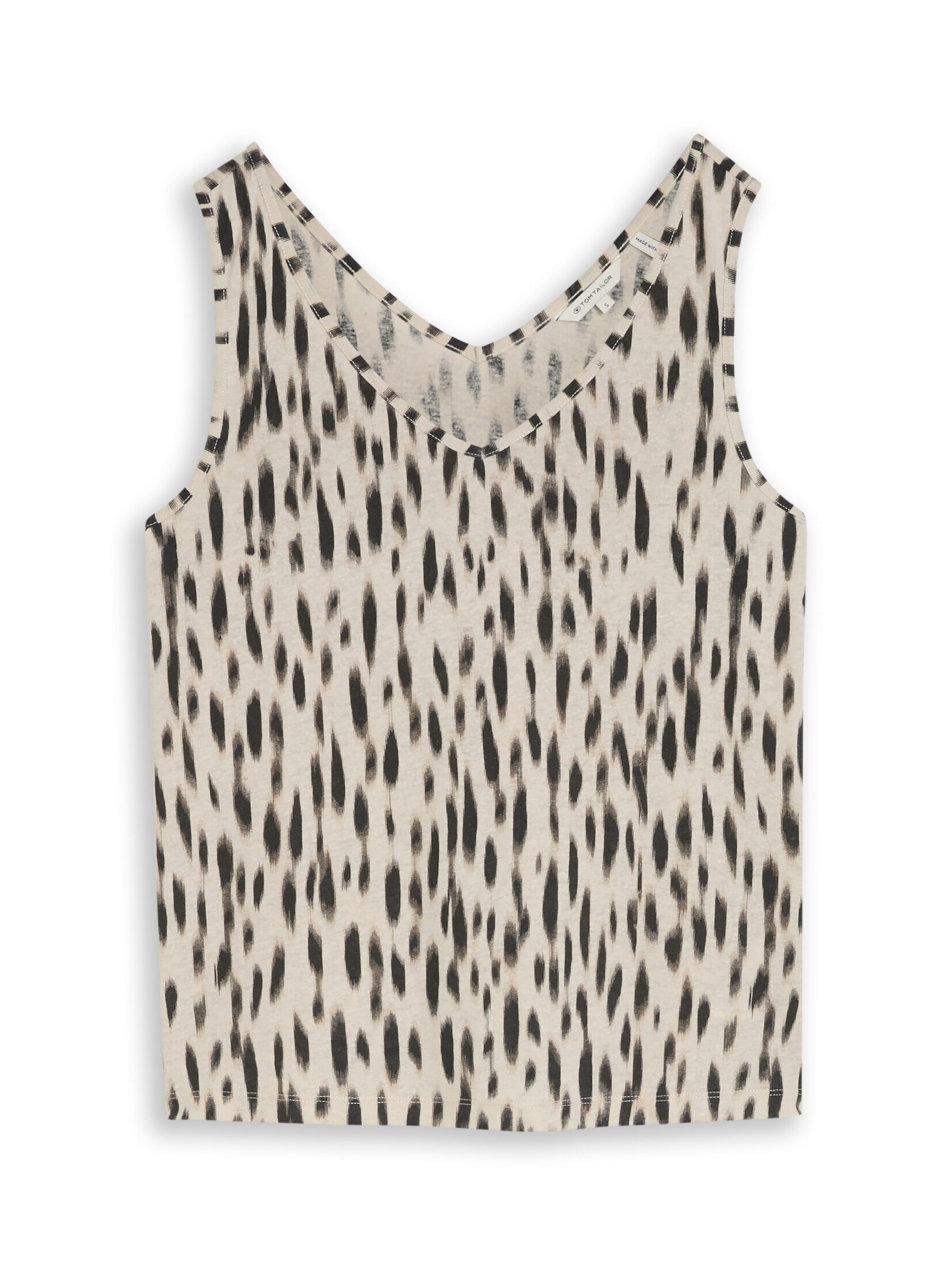 TOM TAILOR Haut en sable / noir, Vue avec produit