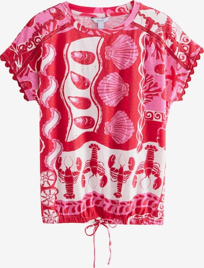Next Camisa em rosa claro / vermelho / branco, Vista do artigo