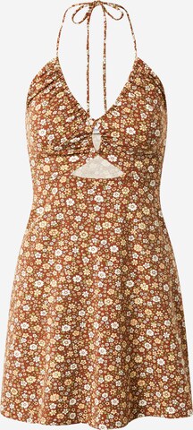 HOLLISTER Summer dress in Brown: front