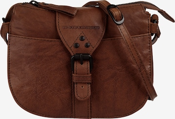 Spikes & Sparrow Crossbody Bag in Brown: front