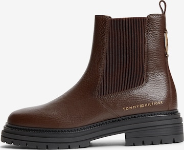 TOMMY HILFIGER Chelsea boots in Bruin: voorkant
