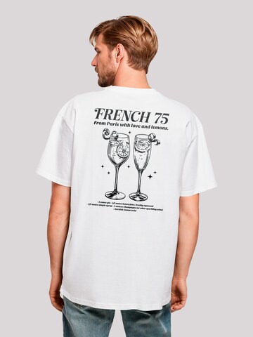 T-Shirt 'French 75 From Paris With Love' F4NT4STIC en blanc