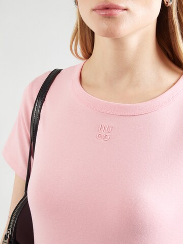 HUGO T-Shirt 'Deloris' in Pink