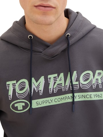 TOM TAILOR Sweatshirt in Grey